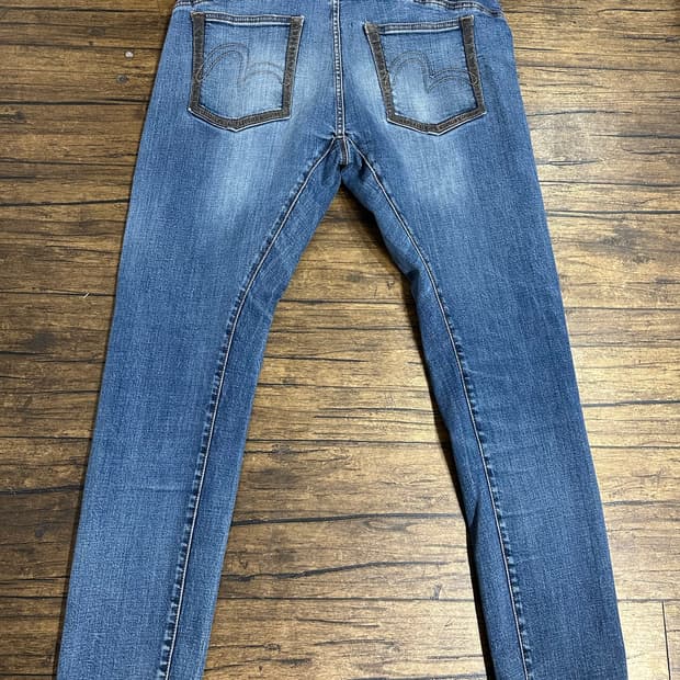 에비수 EVISU Denim 배기핏 데님 팬츠 34인치