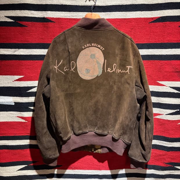 Karl hemut suede jacket / 칼 헬무트 스웨이드블루종