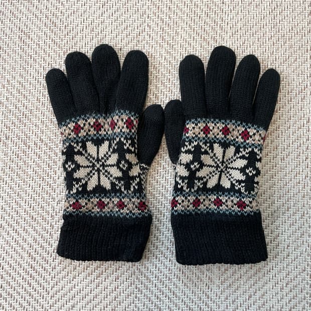 빈티지 에스닉 노르딕 장갑 