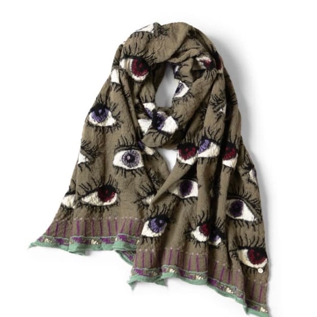 캐피탈 스피크이지 머플러 카키