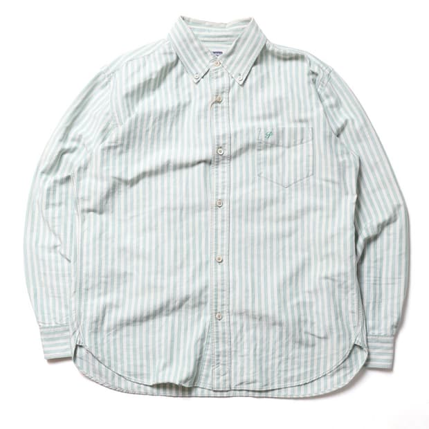페로우즈 Pherrows Stripe Pattern Shirt

