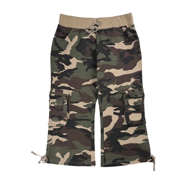 JPN 카모 카프리 팬츠