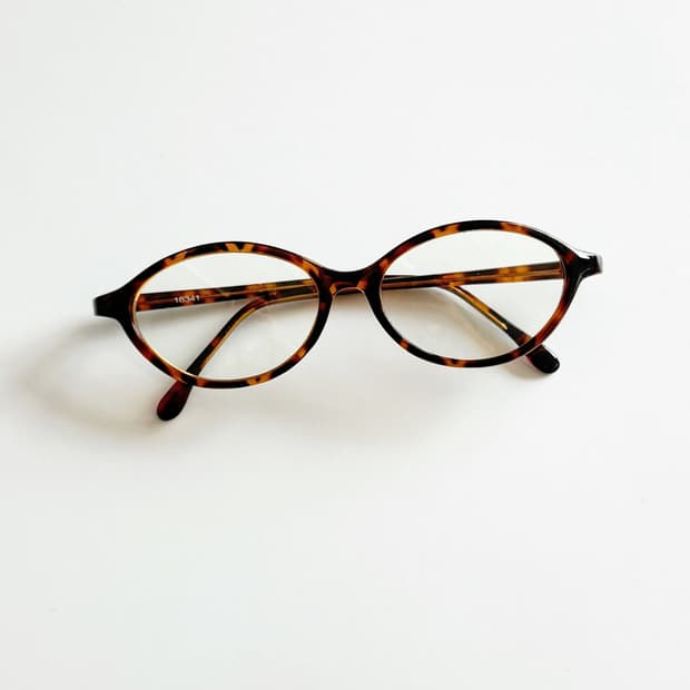 토터스쉘 오벌 뿔테 프레임 빅사이즈 빈티지 안경