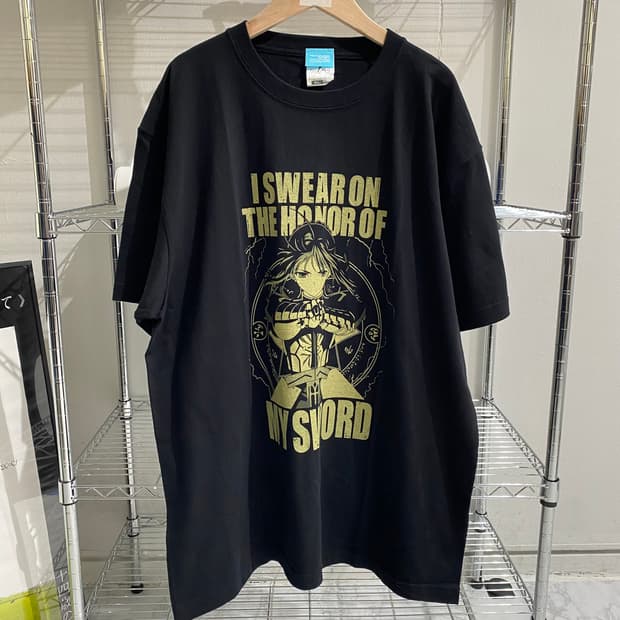 코스파 페이트 세이버 00s 빈티지 애니메이션 티셔츠