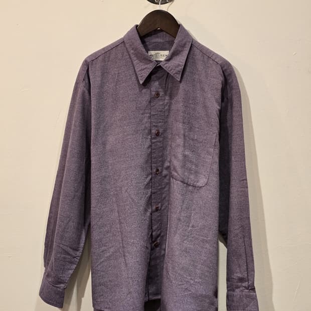 90s WITFORD Solid Flannel Work Shirt
