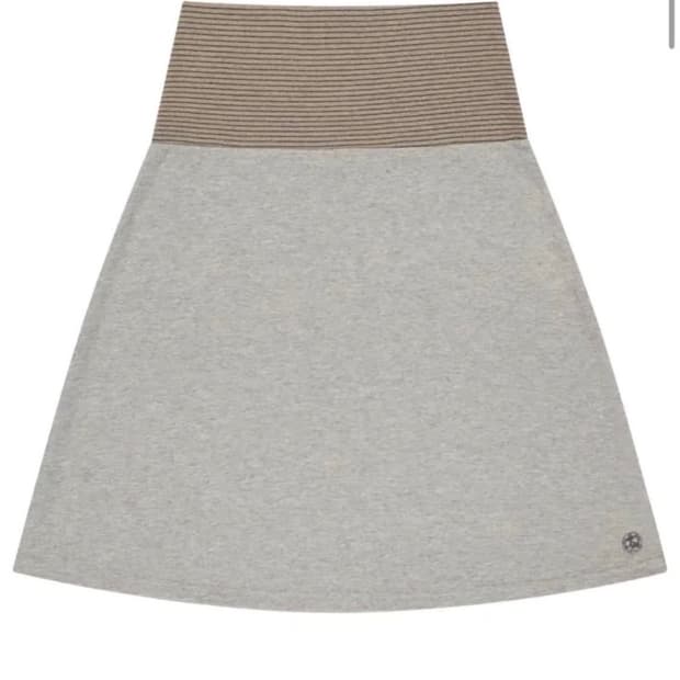 코이세이오) 038 스트라이프 스커트 멜란지 그레이