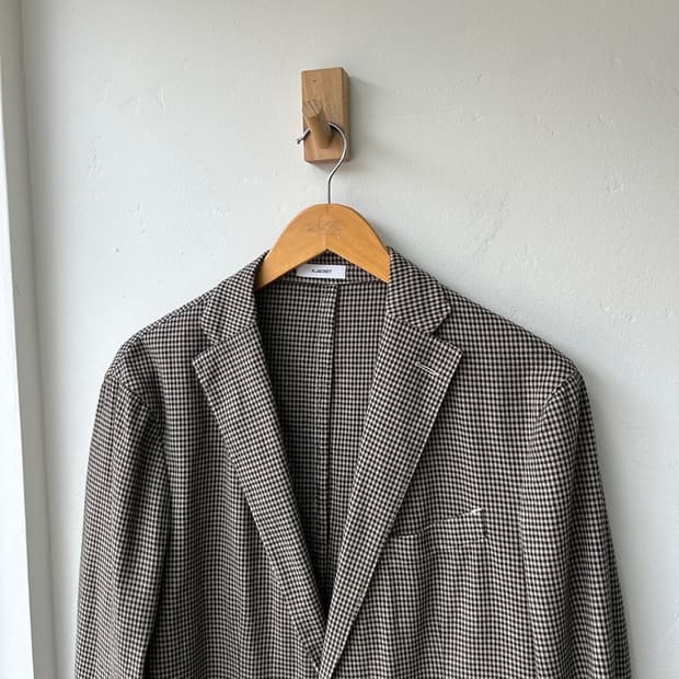 17165 - 볼리올리 체크 블레이저 자켓