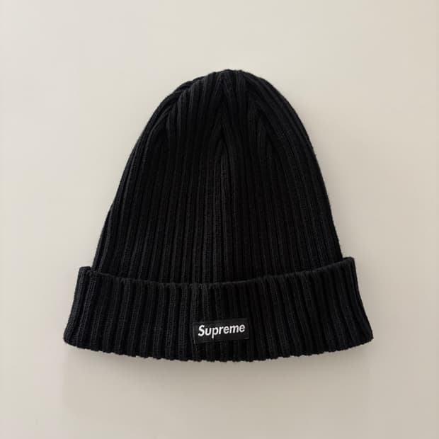슈프림 오버다이드 비니 블랙 