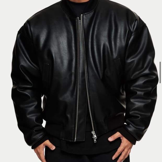 [L, 실착 115정도] 덤브스트럭 가죽 봄버 재킷