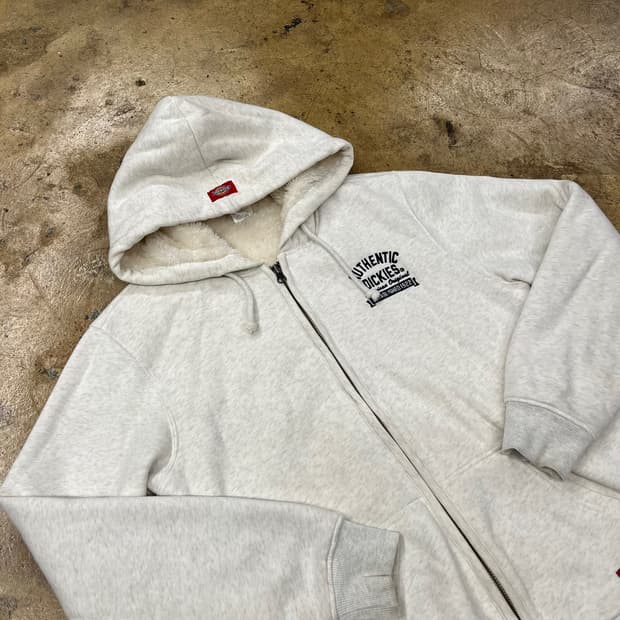 디키즈 멜란지 양털 후드집업