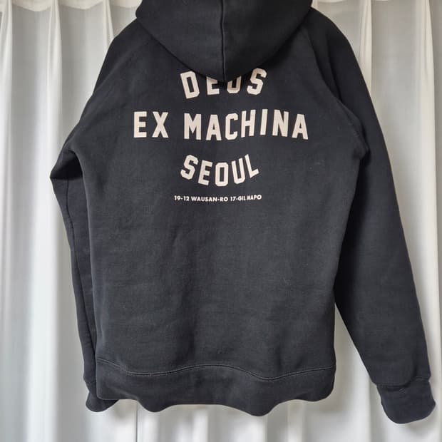 [XL] 데우스 엑스 마키나 서울 후드티 블랙