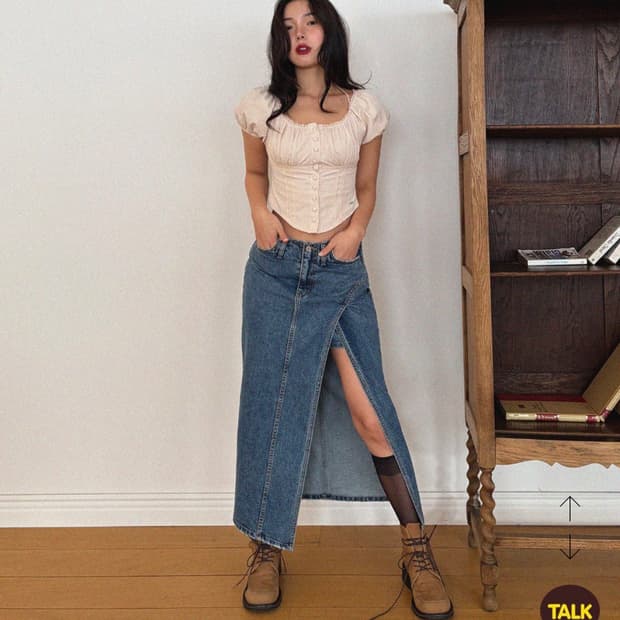인스아울 inseowl 데님스커트팬츠 스몰