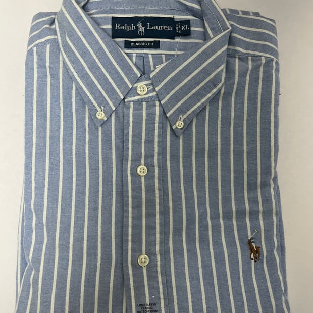 폴로 랄프로렌 버튼 다운 긴팔 셔츠 S