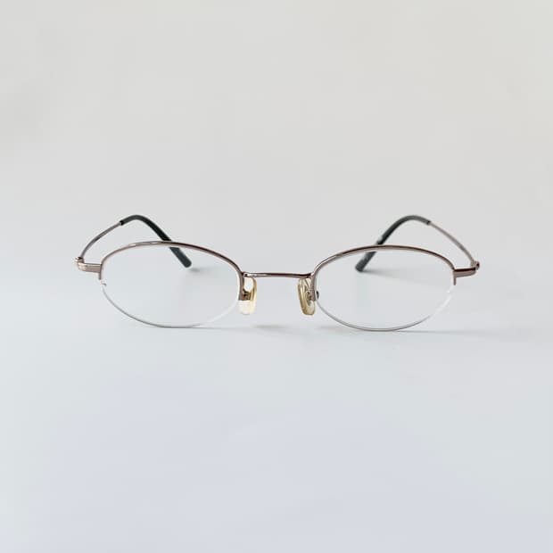 758 데드스탁 반무테 골드 라운드 오벌 빈티지안경