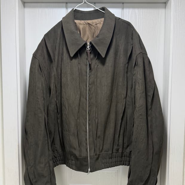 엘무드 스웨이드 블루종 자켓