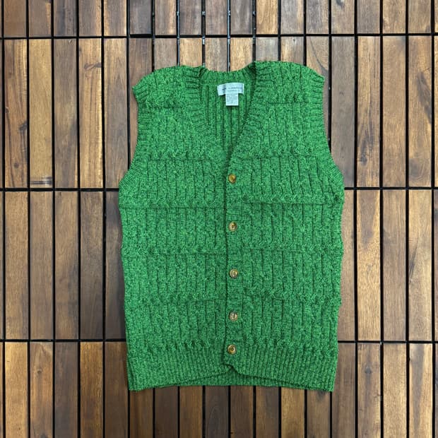 90s 에어 캐나다 승무원 니트 조끼 (M)  