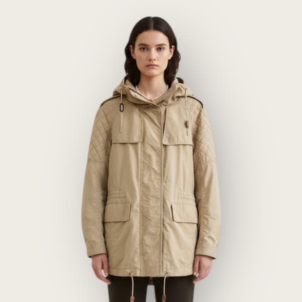 UK6/ 버버리 유틸리티 견장 트렌치 코트자켓