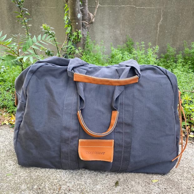 nonnative 보스턴 그레이 캔버스 가방