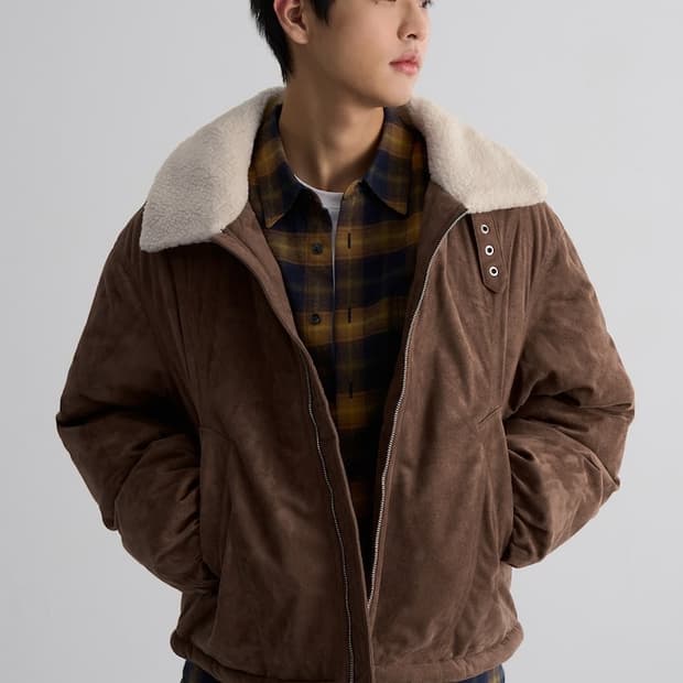 에잇세컨즈 스웨이드패딩