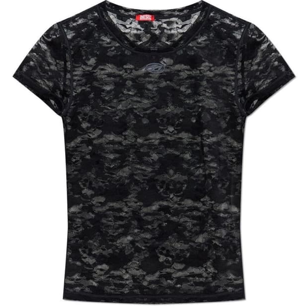 DIESEL 레이스 탑 블랙 (s)