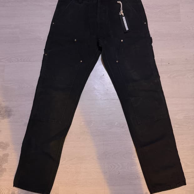 네이버후드 X 칼하트 레오파드 더블니