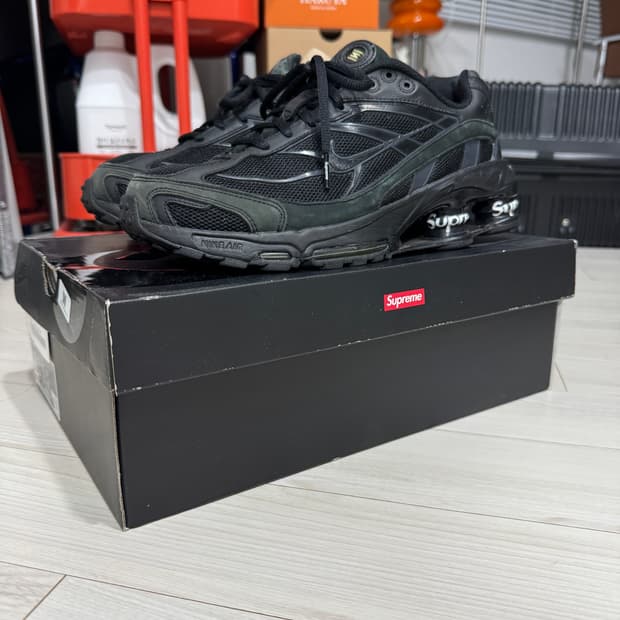 나이키 샥스라이드 2 슈프림 블랙