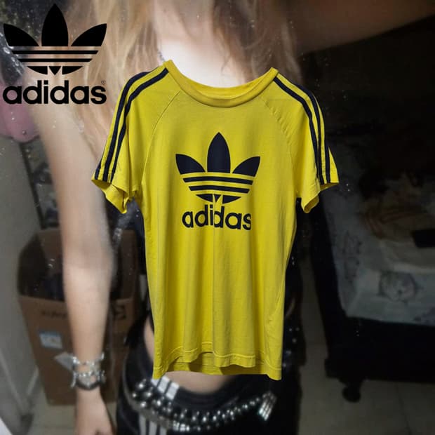 ADIDAS y2k yellow-black track top