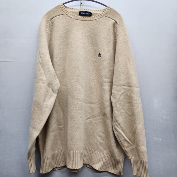 빈폴 로고 베이지 니트 XL