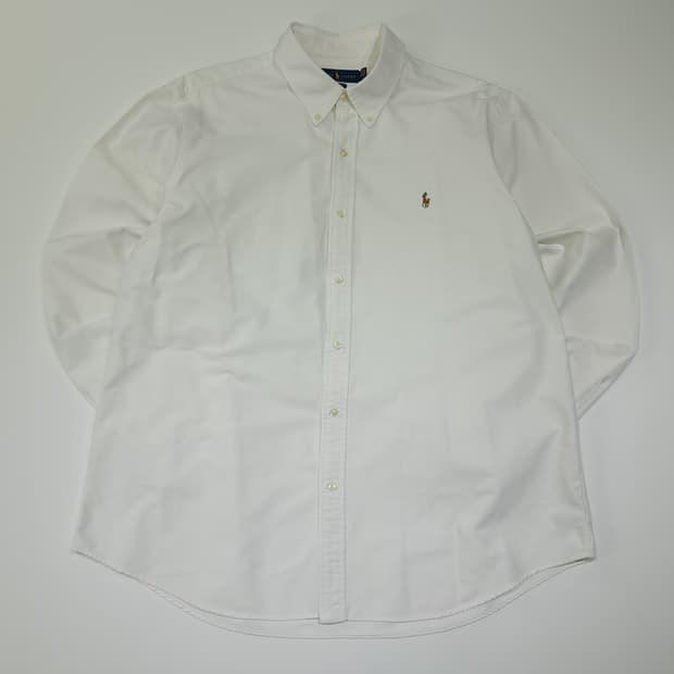 CL722 2XL 폴로 코튼 멀티포니 버튼다운 화이트 셔츠 남방