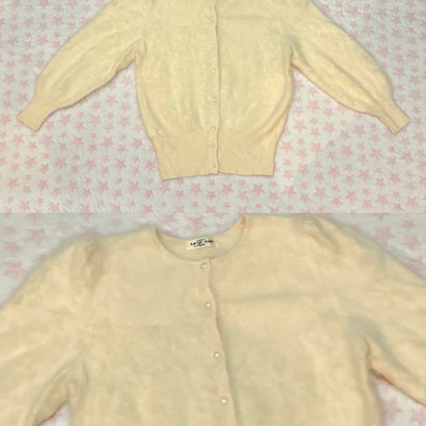 앙고라 아이보리 가디건