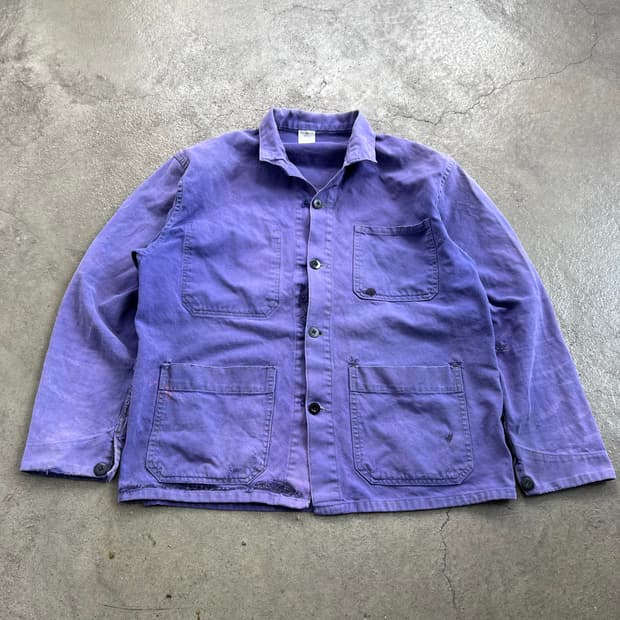 HARD FADED PURPLE VINTAGE 빈티지프렌치워크자켓