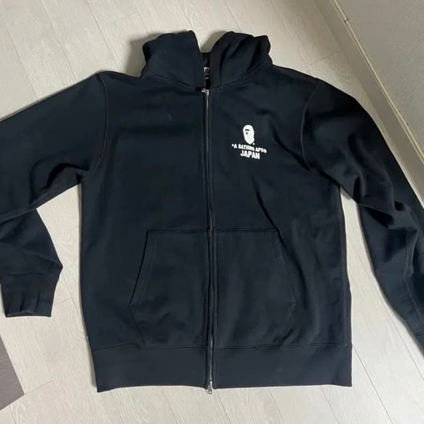 베이프 블랙  재팬 후드집업