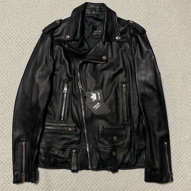 FORTIME 웨스턴 무드 램스킨 양가죽 레더 자켓