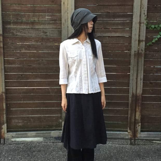 Stripe pattern pocket shirt