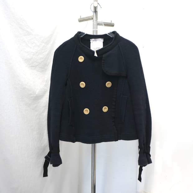 SACAI LUCK cotton double knit jacket 