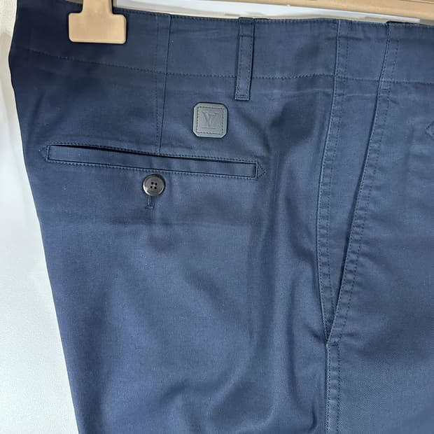 루이비통 네이비 코튼 치노 팬츠 44