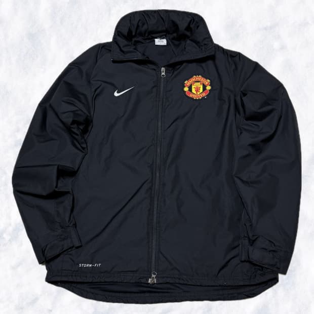 나이키 맨유 블랙 바람막이 