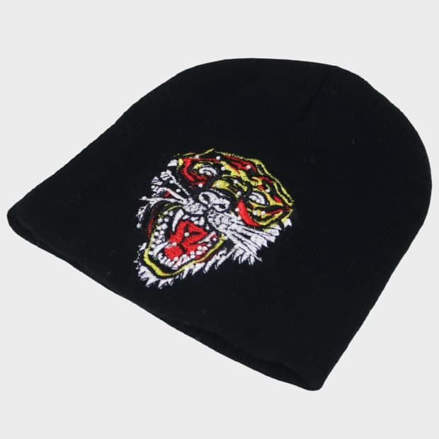 에드 하디 고스로리 자수 울 혼방  비니 61568