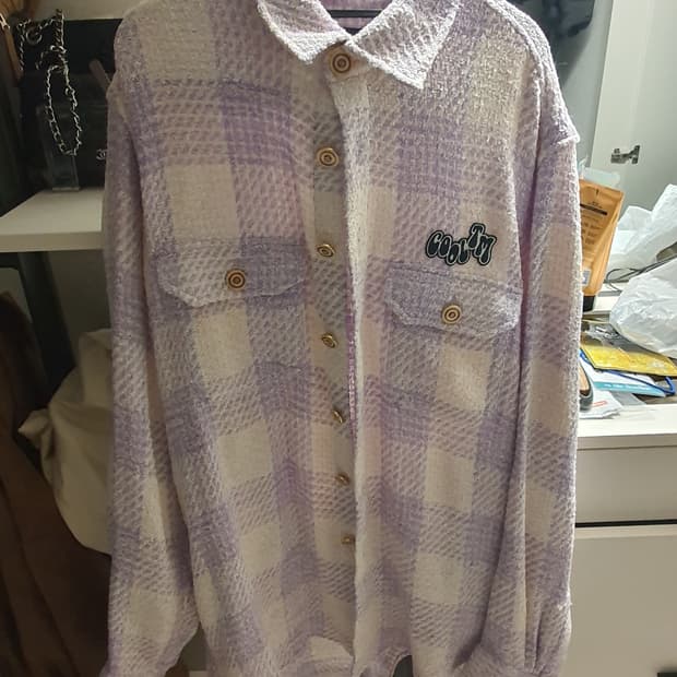 COOL T.M 트위드 체크 자켓 L사이즈