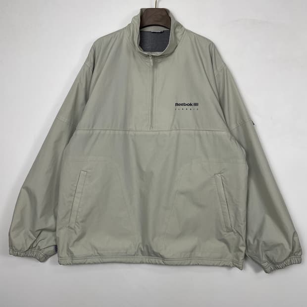 리복 기모 반집업 바람막이