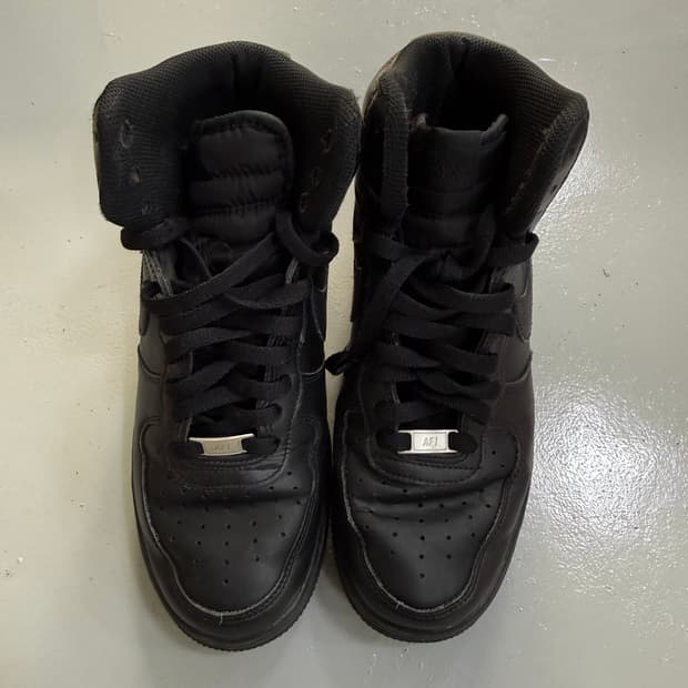 260 나이키 에어포스 블랙 하이탑 0406T