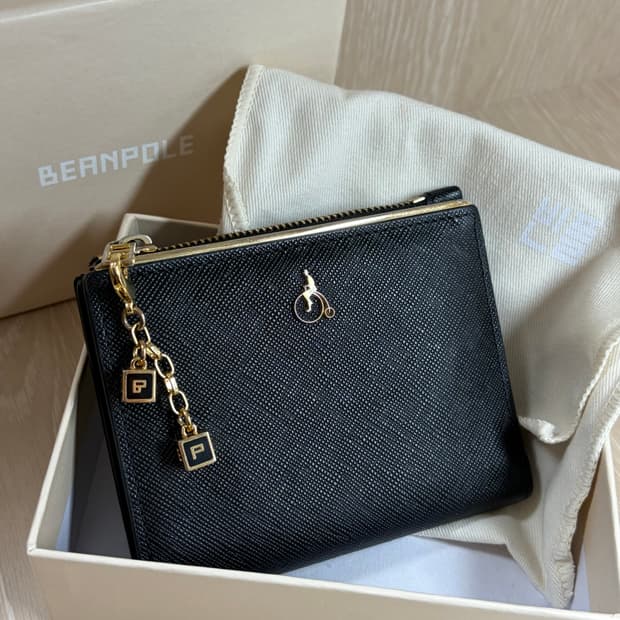 (급처)빈폴 루시 미니지갑 블랙