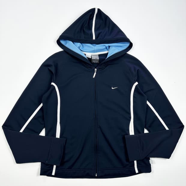 00s 나이키 테니스 여성 슬림핏 후드집업 네이비 여성S