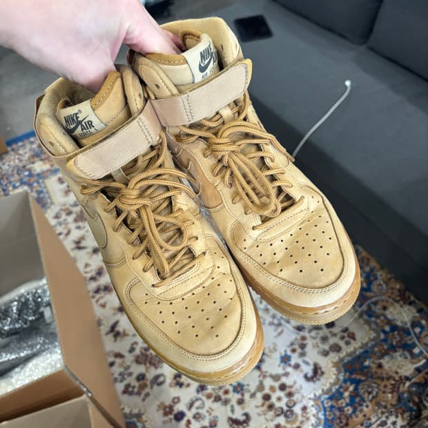 나이키 에어포스 미드 브라운 270 된장포스