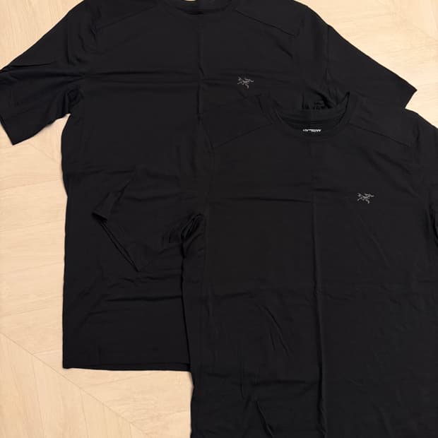 아크테릭스 울 반팔 티셔츠 블랙 새상품