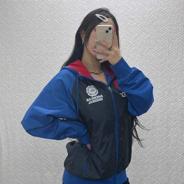 디키즈 올드스쿨 90's 레트로 배색 바람막이 집업 M C07127