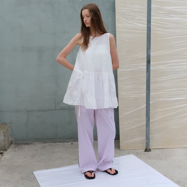 르바 Low Tiered Sleeveless Dress (levar)