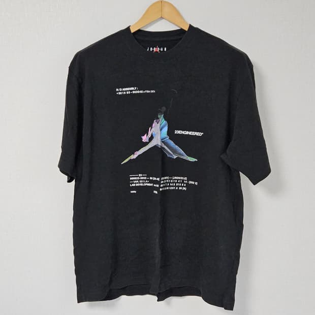 나이키 조던 엔지니어드 23 반팔 티셔츠 블랙 L