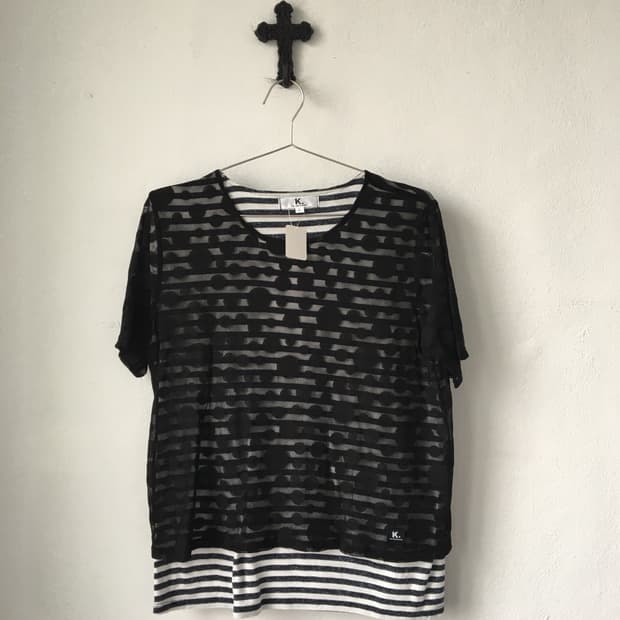dot pattern t shirt