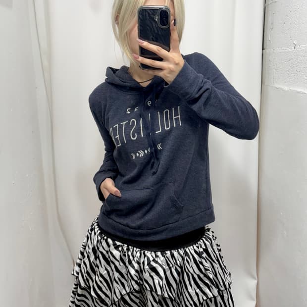 Hollister 홀리스터 챠콜 후드티